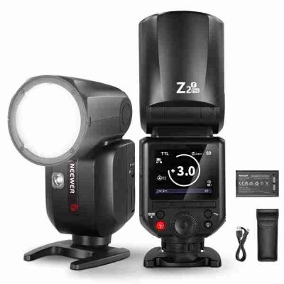 NEEWER Z2 Pro-F 76Ws TTL Round Head Flash Speedlite For Fujifilm