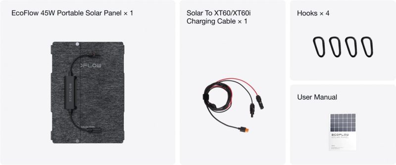 EcoFlow 45W Portable Solar Panel