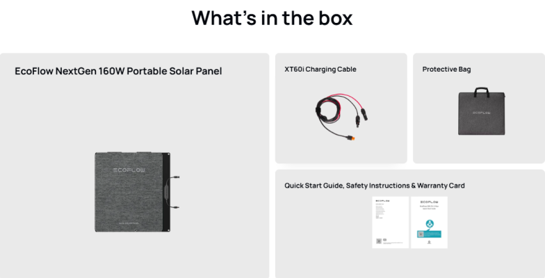 160W Foldable Solar Panel