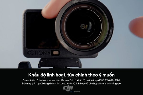 Osmo Action 6 – Camera hành động đầu tiên có thể điều chỉnh được khẩu độ