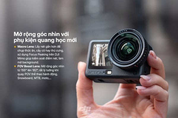 Mở rộng góc nhìn trên Action 6 với hai phụ kiện quang học mới