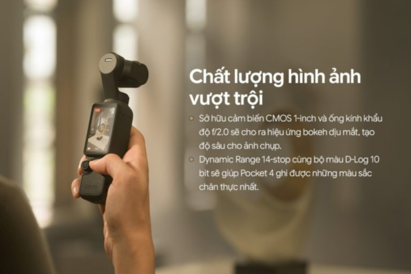 DJI Osmo Pocket 4 cảm biến CMOS 1 inch