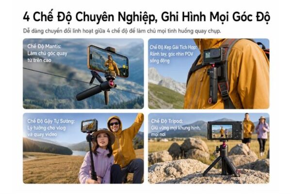 Ulanzi MT55 với 4 chế độ chuyên nghiệp